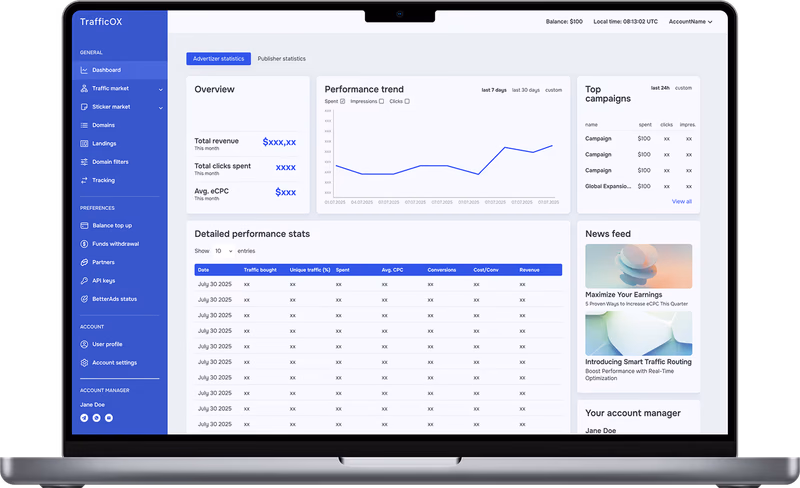 dashboard mockup